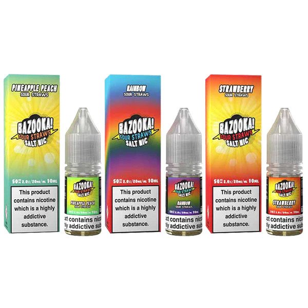 Bazooka Sour Straws Salt - 20mg - 10ml