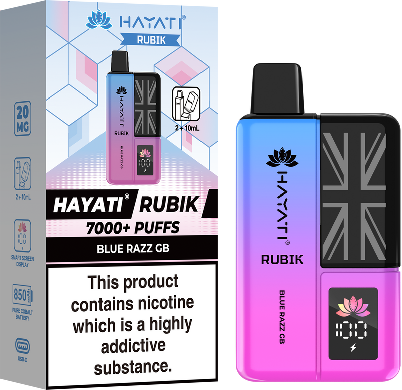 Hayati Rubik 7000 + Prefilled Pod Kit - 20mg