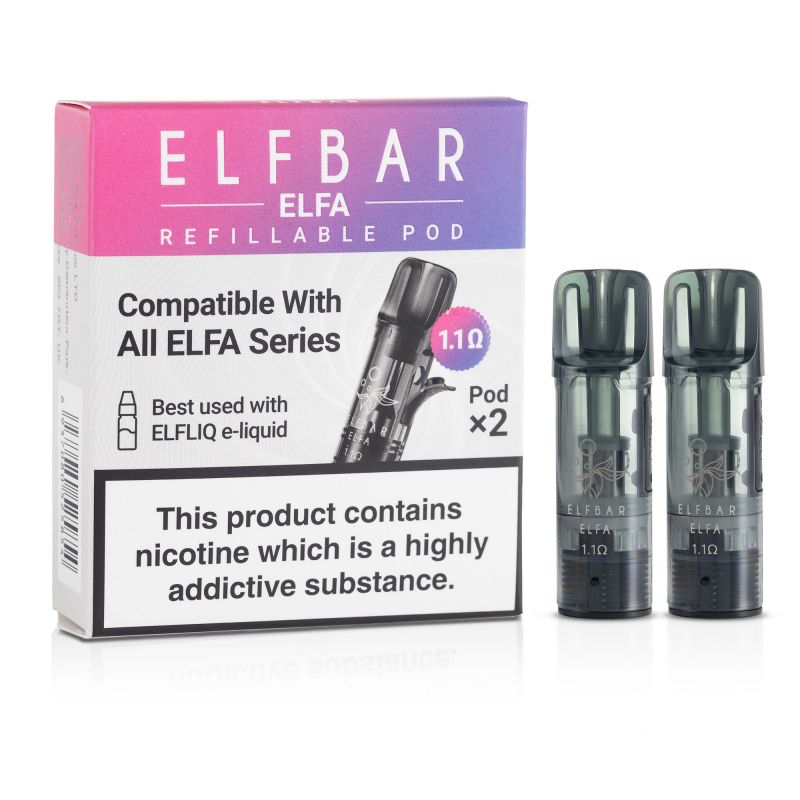 Elfbar ELFA Refillable Empty Pods 2 Pack