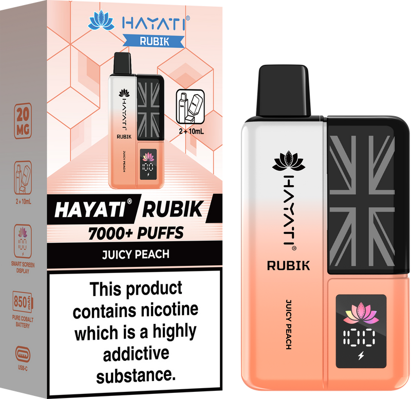 Hayati Rubik 7000 + Prefilled Pod Kit - 20mg