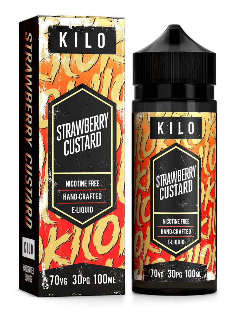 Kilo E-Liquid Strawberry Custard Kilo - 100ml Shortfill - 0mg