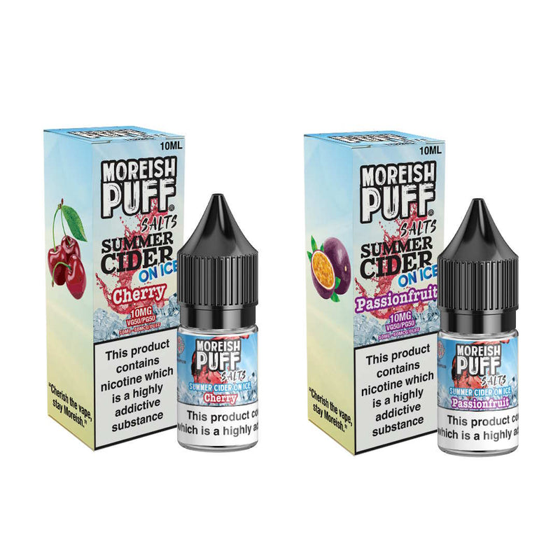 Moreish Puff Salt - Summer Cider On Ice - 20mg -10ml