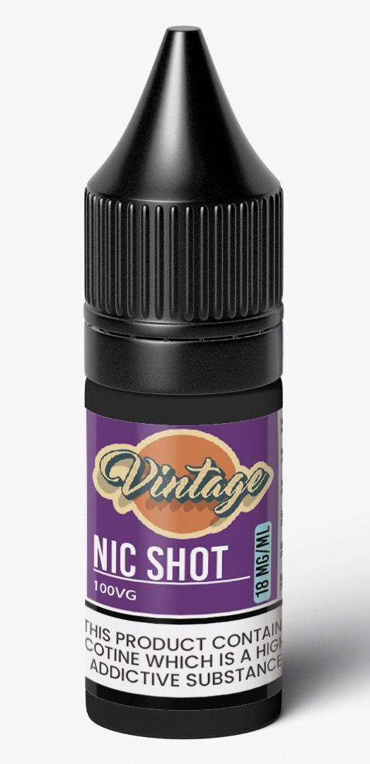 Vintage - Nic Shot 18mg - 10ml - 100 VG